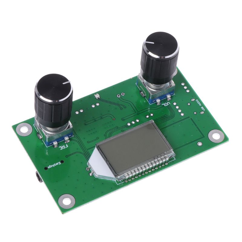 Módulo receptor de rádio fm estéreo digital 87-108mhz dsp &amp; pll lcd + controle serial