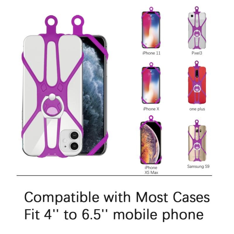 Mobile Phone Silicone Lanyard Universal Mobile Phone Silicone Lanyard Case Cover Holder Neck Strap Belt Phone Holder In Stock