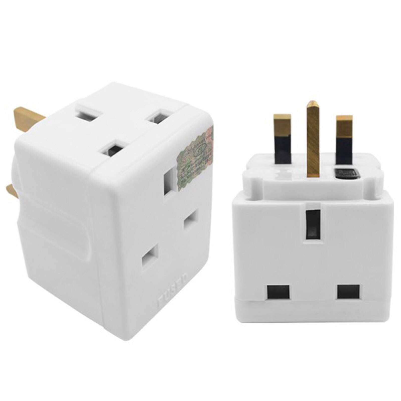 13A brytyjska wtyczka transformatorowa jednokierunkowa z wtyczką brytyjską konwerter napięcia z ochroną bezpiecznika: 2szt