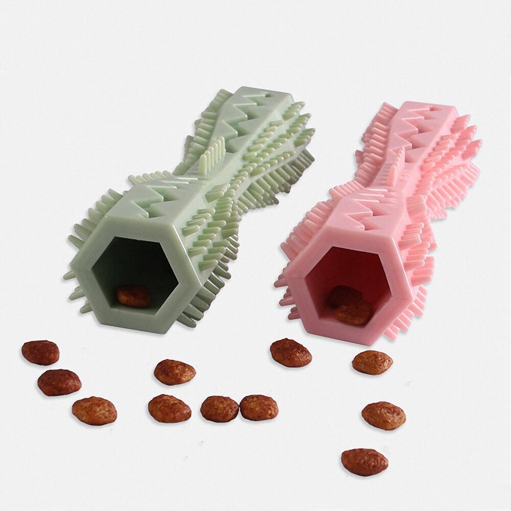Dog Chew Toy Puppy Dog Training Puzzle Leaking Food Dog Toys Interactive Dog Toothbrush Tooth Cleaning Stick Dog Supplies