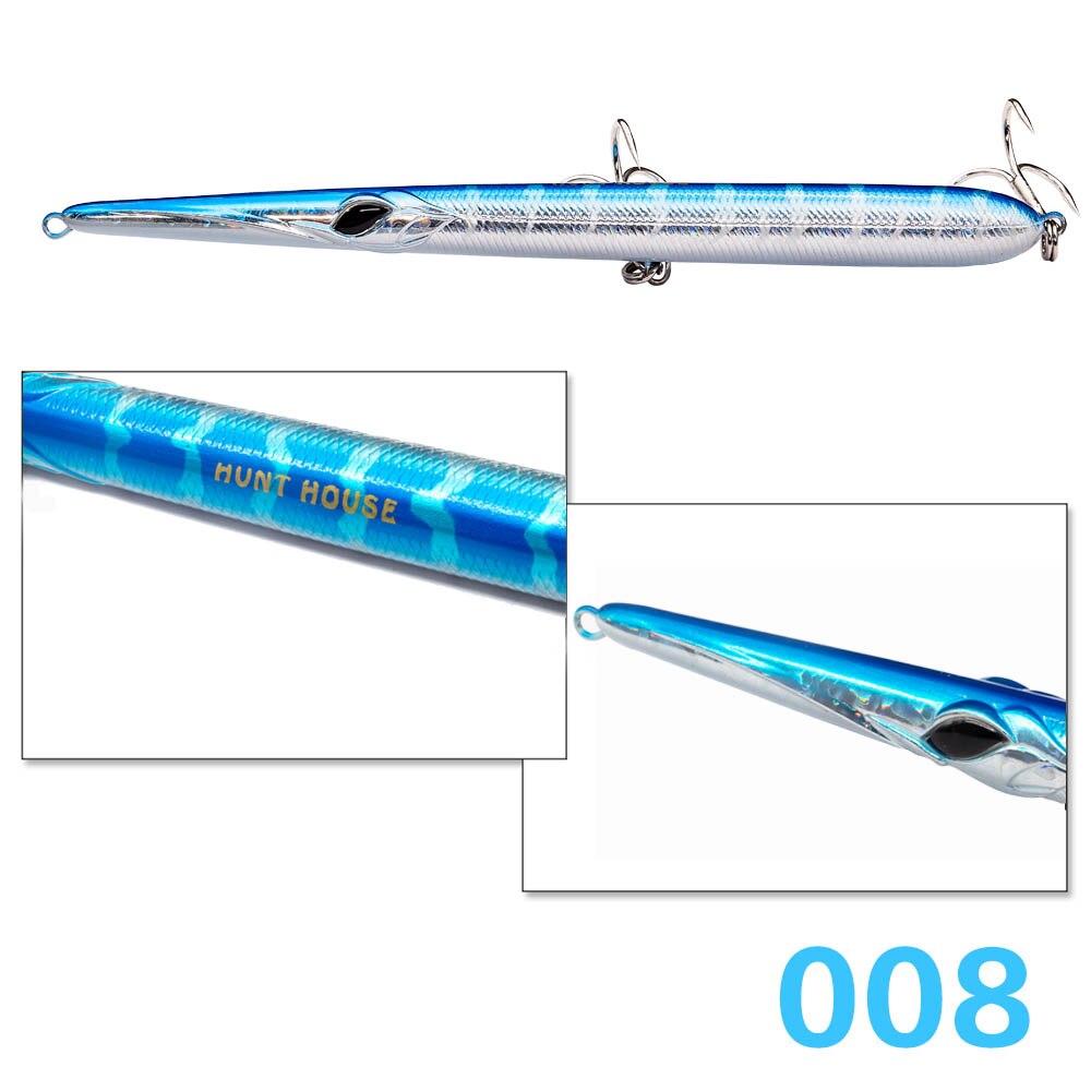 Hunthouse Vissen Lokt Stylo Potlood Needlefish Casting Potlood Harde Aas Stickbaits Drijvende Sinking 205/180/160Mm Garfish