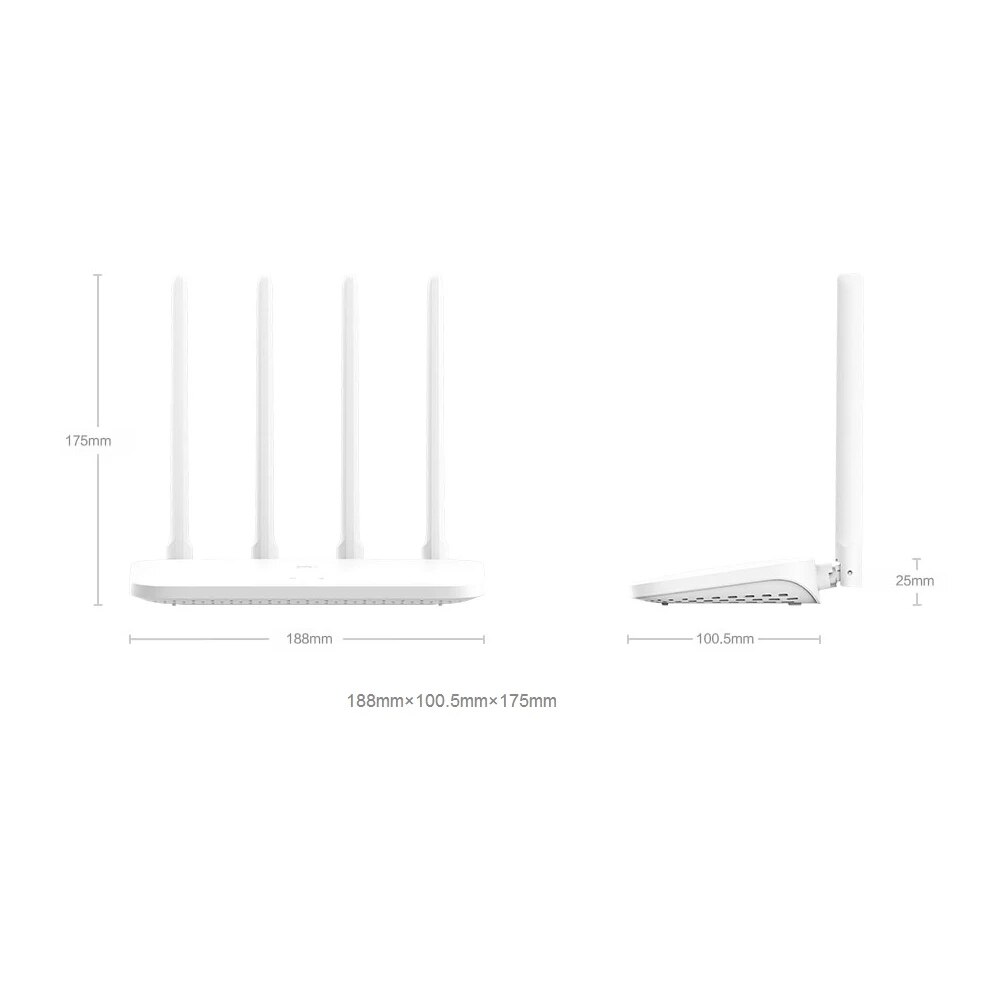 Xiaomi Mi Router 4A Draadloze Wifi 2.4Ghz 5.0Ghz Dual Band 1167Mbps Wifi Repeater 4 Antennes Door-muur 64Mb Netwerk Extender