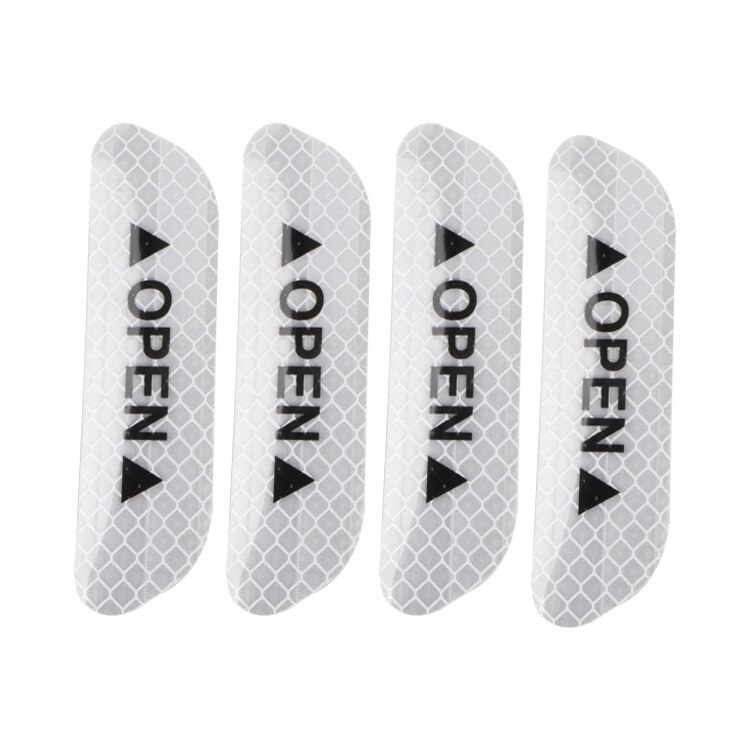 Reflectante Reflector Sticker Car Exterior Accessories Adhesive Reflective Tape Reflex Exterior Warning Strip Protect Car Body: Silver