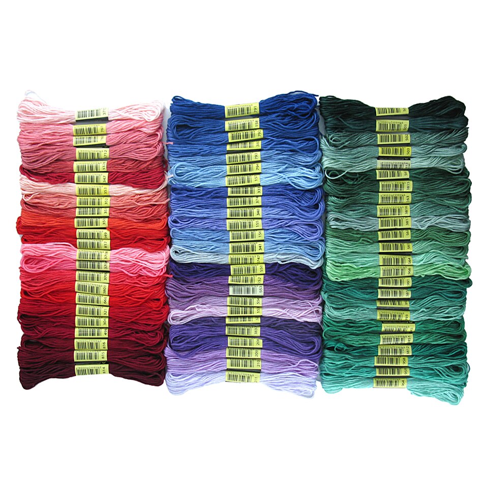 300 Colors Anchor Similar DMC Cross Stitch Cotton Embroidery Thread Floss Sewing Skeins Craft DIY Handmade