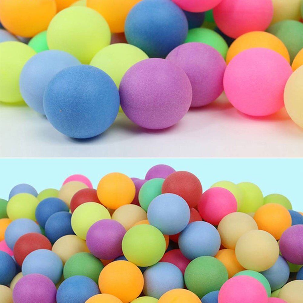 Pelotas de Ping Pong de colores para niños, pelotas de tenis de mesa de entretenimiento de 40mm, colores para juego y actividad, para amantes de los deportes, 100 Uds.