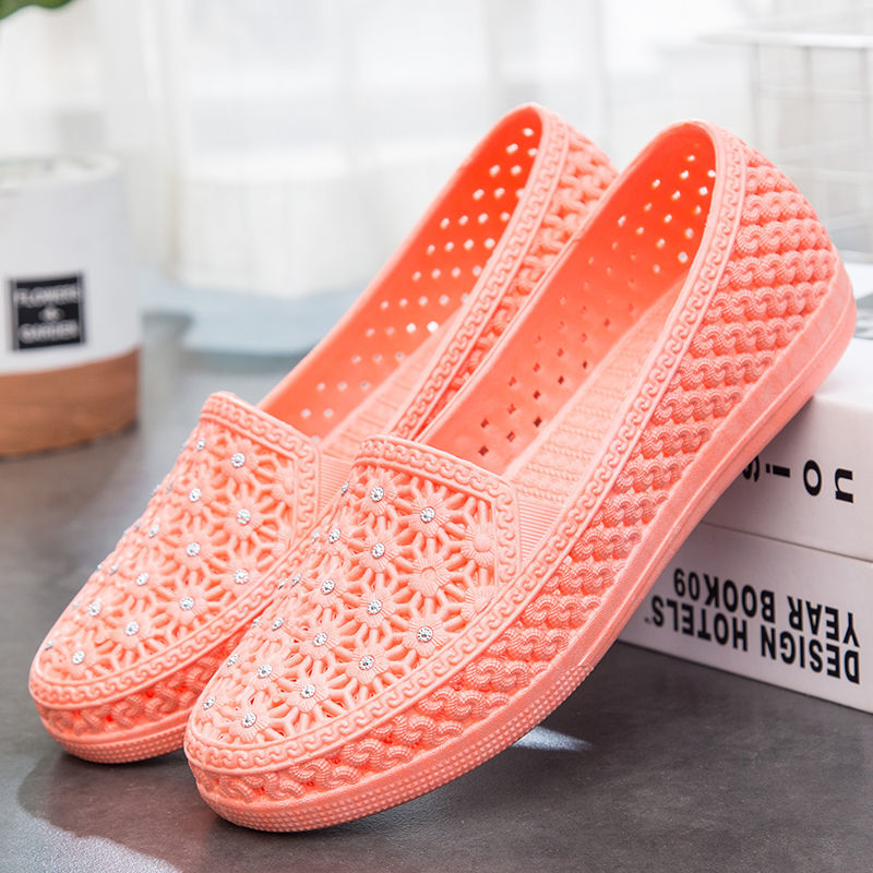 Tenis Femenino de malla transpirable para mujer, zapatillas de deporte blancas de fondo grueso y suave, deportivas para Fitness, novedad de: Naranja / 4