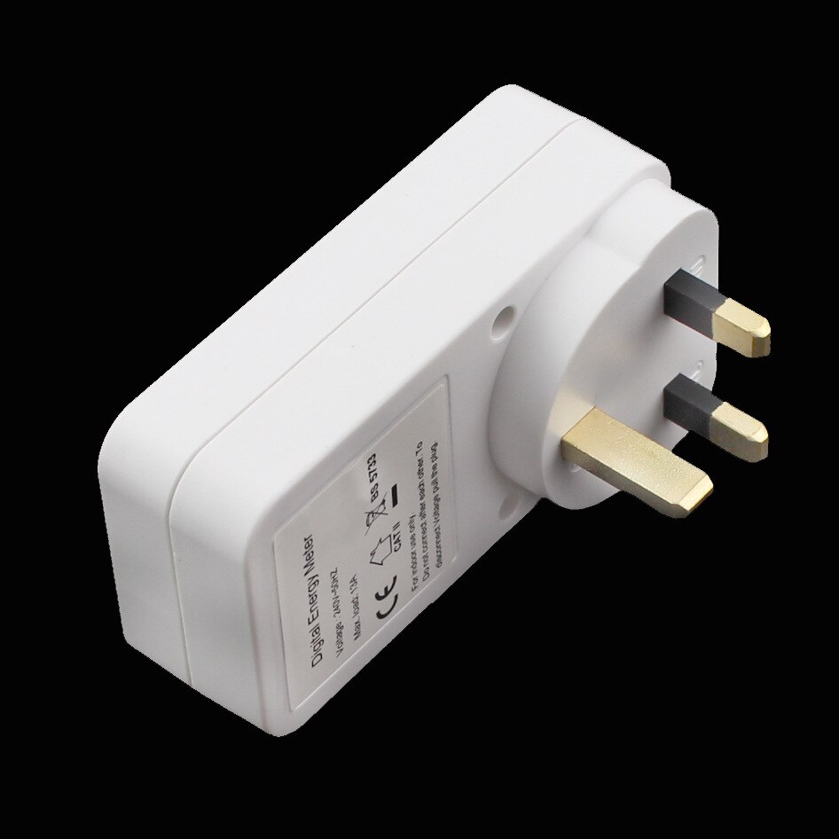 Digital Energy Meter Socket Plug-in Electric Power watt Meter Energy tester Monitor checker LCD Display UK Plug 240V-50Hz 13A