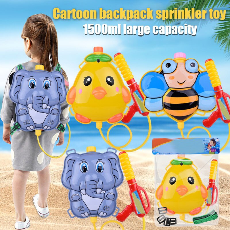 freundlicher freundlicher Tiere Rucksack spritzen Wasser Blaster Spielzeug für Sommer Schwimmbad Strand NSV775