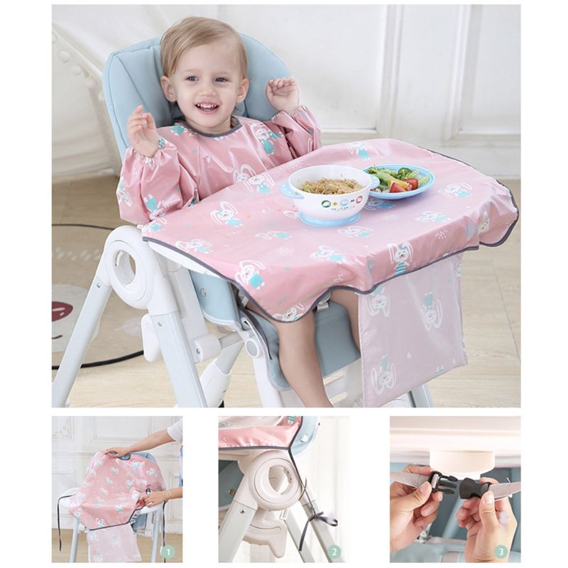 Pasgeborenen Bib Tafel Cover Baby Eetkamerstoel Gown Waterdichte Speeksel Handdoek Burp Schort Voedsel Voeden Accessoires