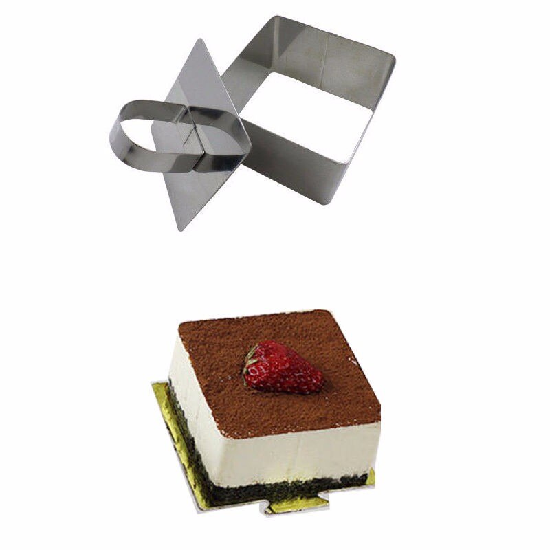 Form sallad kök bakeware gör-det-själv bakverk verktyg rostfritt stål cupcake form sallad dessert form ringar för sallader form