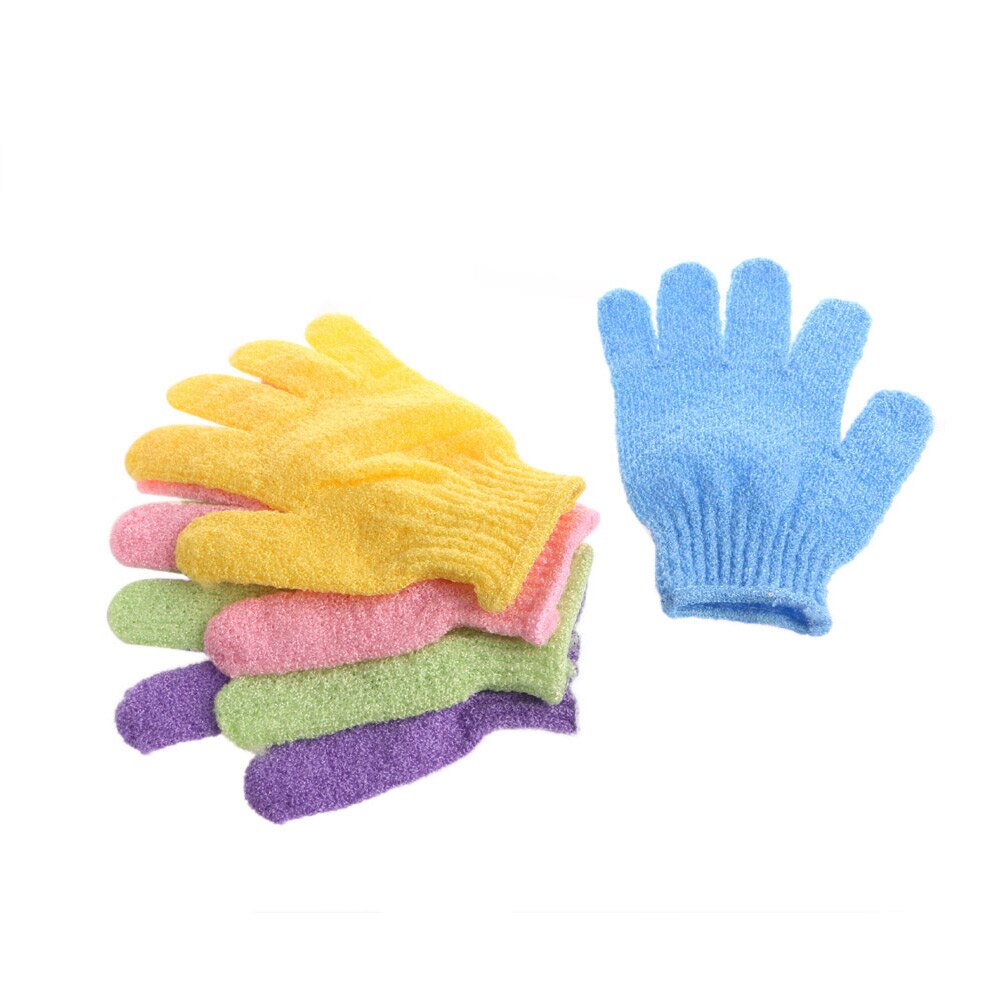 1pc bade handsker eksfolierende vask hud spa massage bruser scrub scrubber