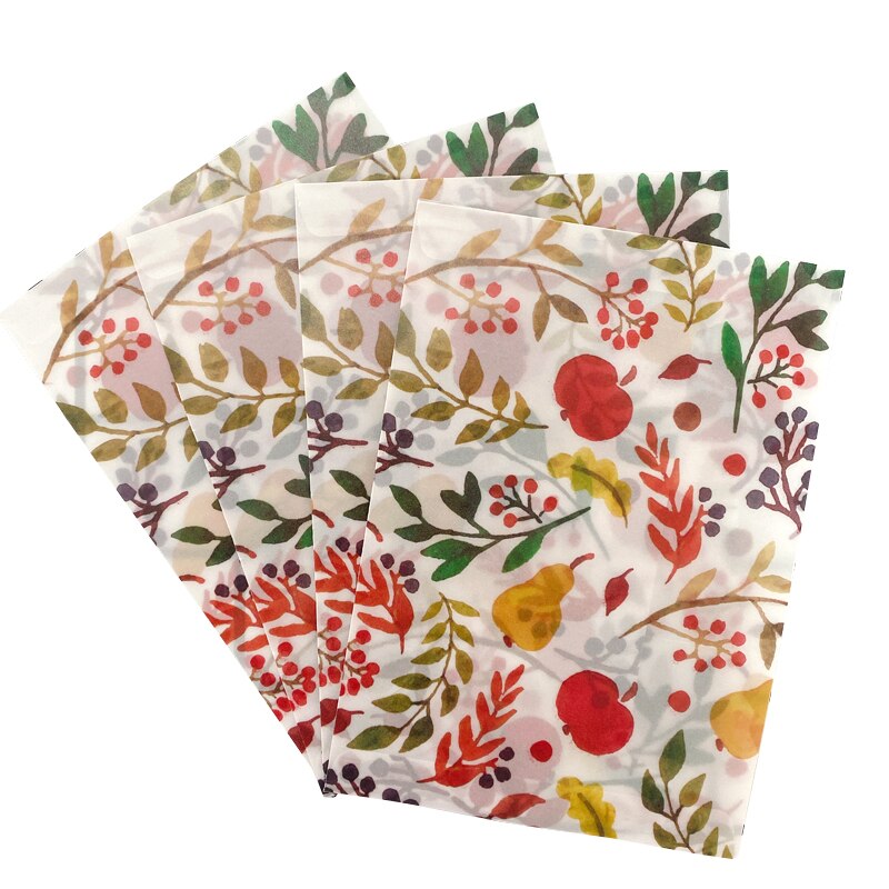 10pcs/pack Translucent Envelope Special Sulfuric Acid Paper Color Printing Envelope Small Fresh Letter Paper Sobres Invitacion: Fruit