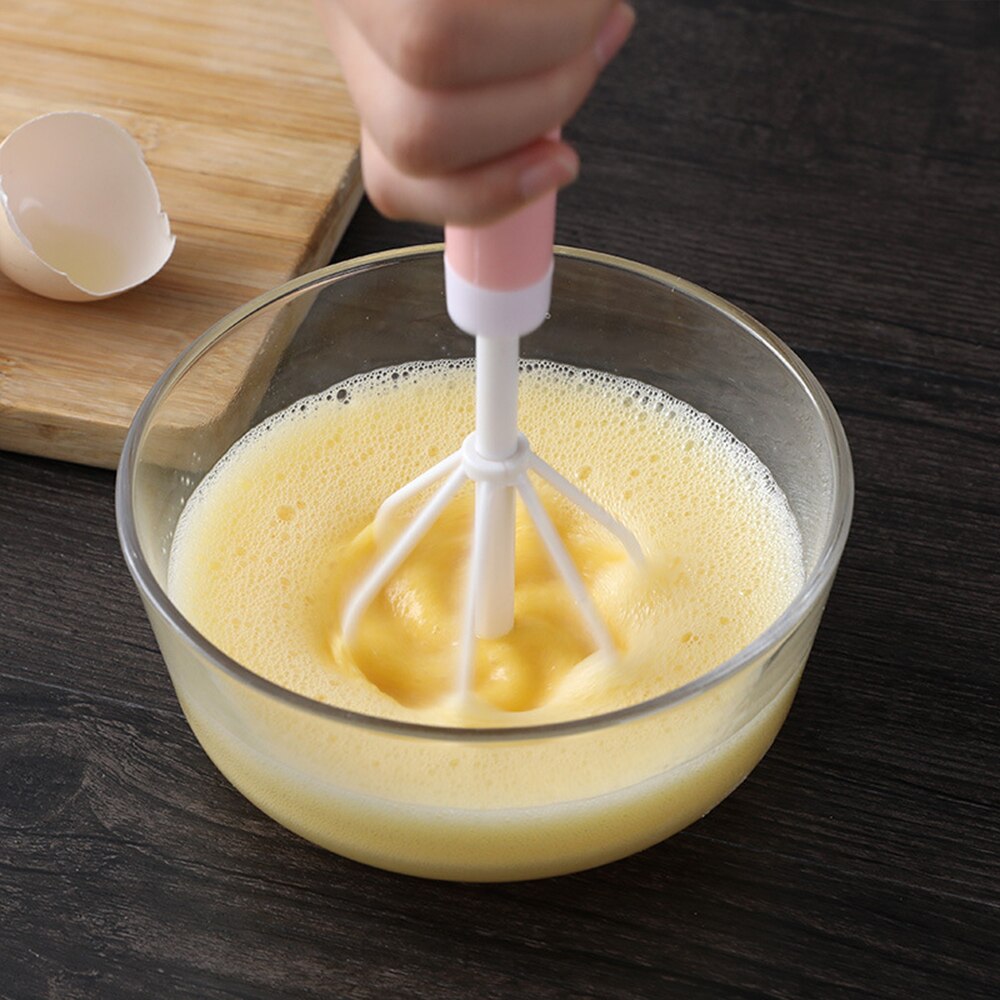 Hand Whisk Egg Beater, Egg Mixer ceramics Handle Beating & Stirring Milk Frother for Kitchen Cooking Baking Whipping Tool