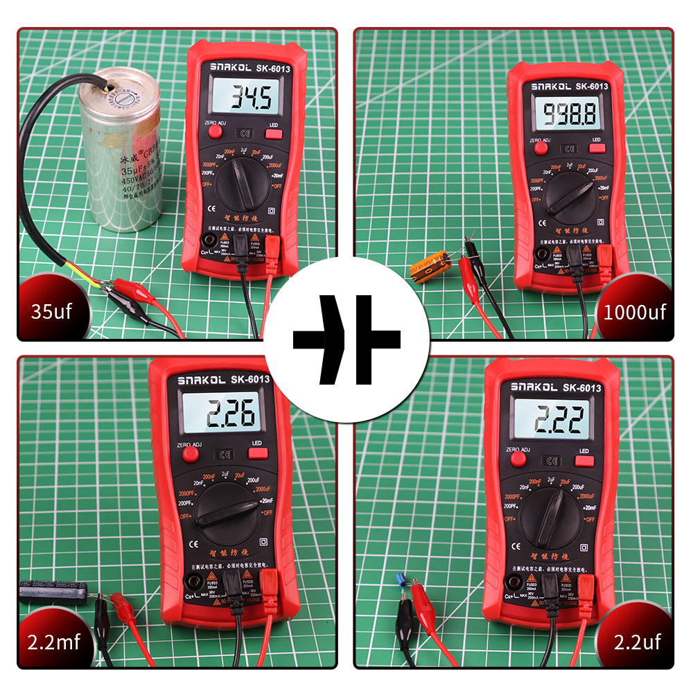 Capacimeter SK-6013 Digital Capacimeter Capacitance Meter 2000... – Grandado