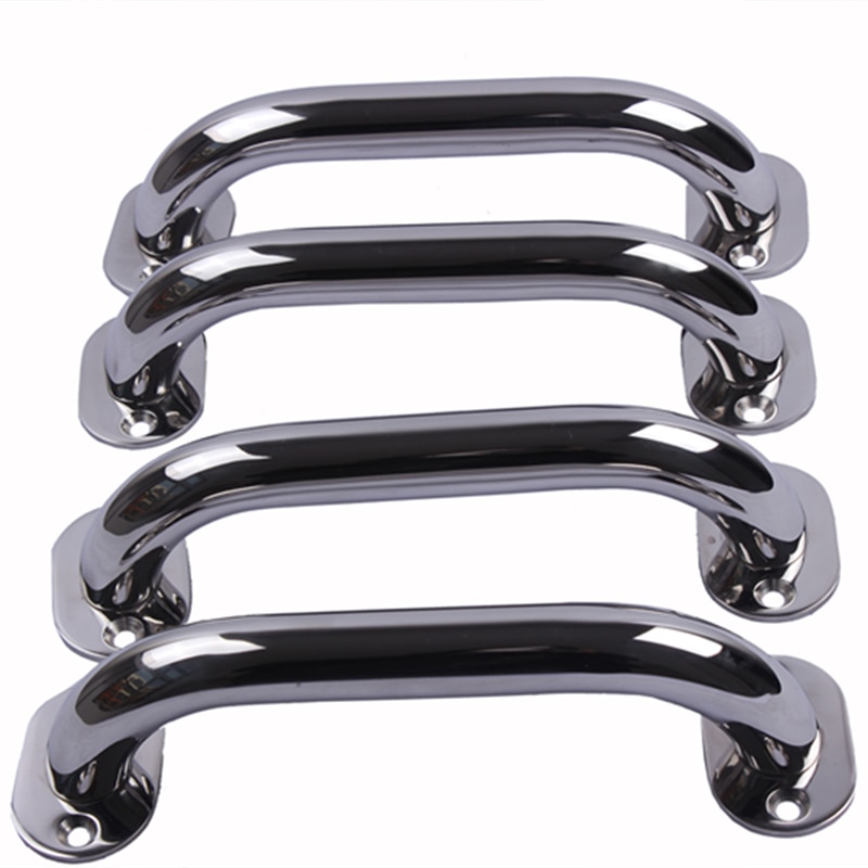 4 Pieces Stainless steel 9'' Boat Polished Boat Marine Grab Handle Handrail boat accessories marine