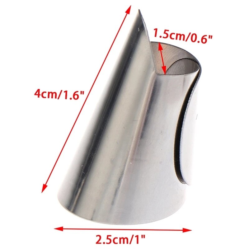 Kitchen Stainless Steel Finger Guards Protect Vegetable Peanut Finger Protector Hand Cut Protector Knife Cut Finger Protection