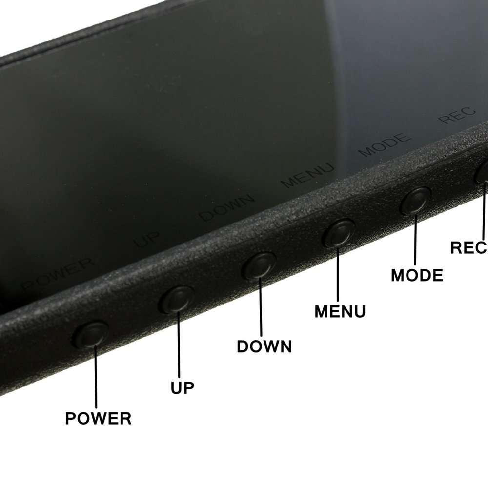 2.7- tum full 1080p lcd bilkamera dash cam videobandspelare backspegel fordon dvr mörkerseende videokamera