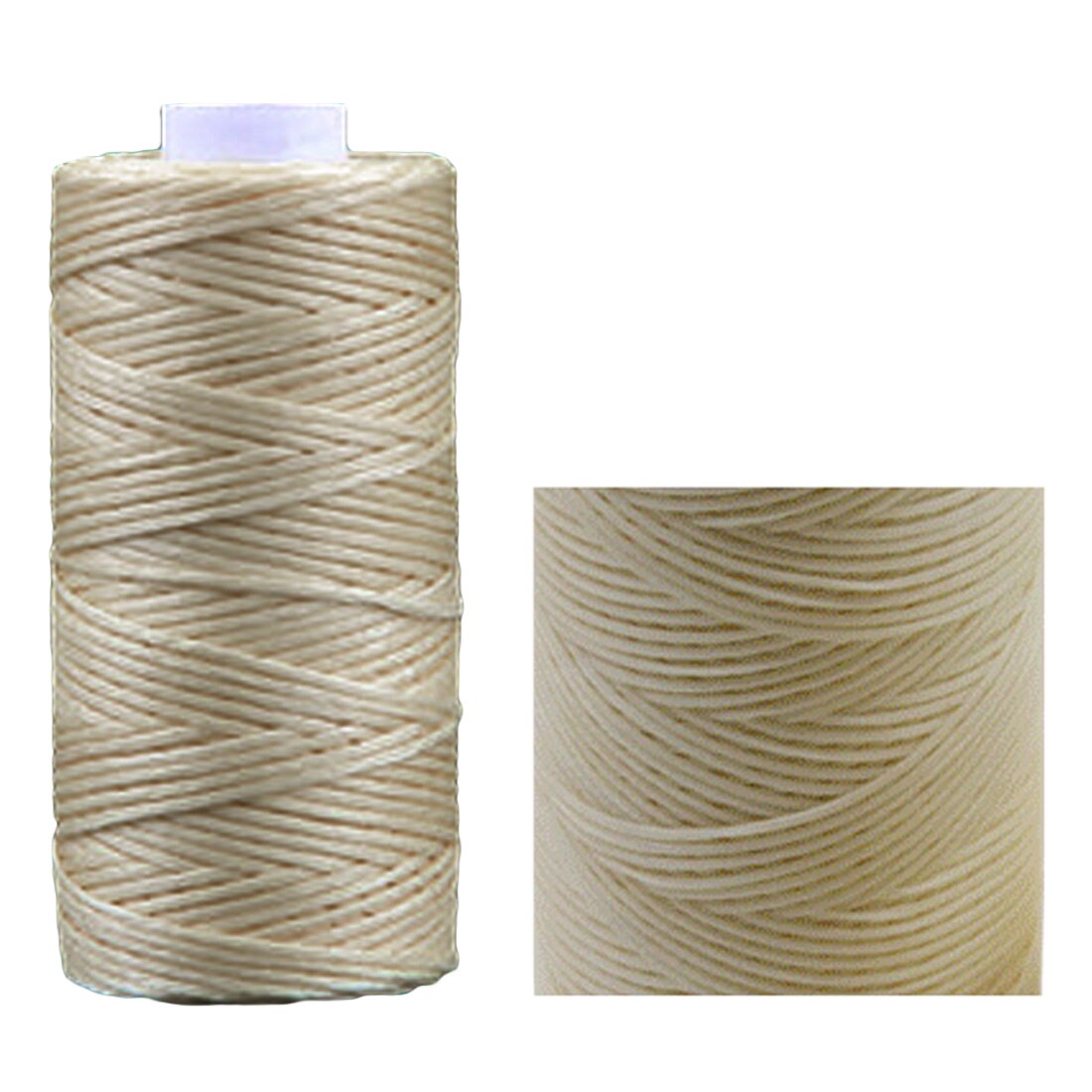 50 m/Roll Handgemaakte Platte Gewaxte Sew Wax Lijn Draad Koord Naaien Craft Tool Hand Stiksels voor DIY Leer: 02