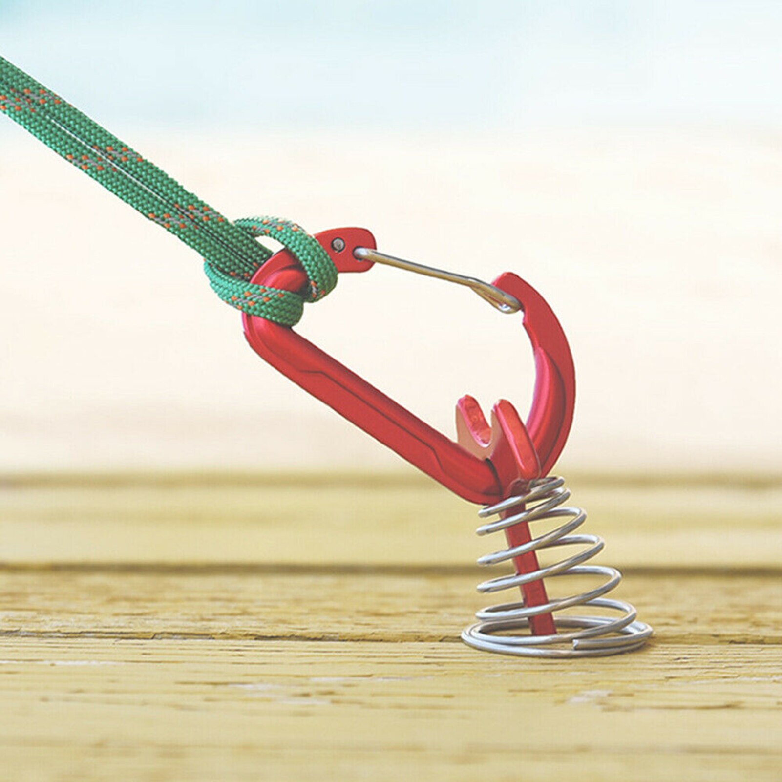 Tent Floor Nail Fish Bone Shape Spring Deck Hook Aluminum Alloy Nail Outdoor Camping Accessory Nails Fasteners