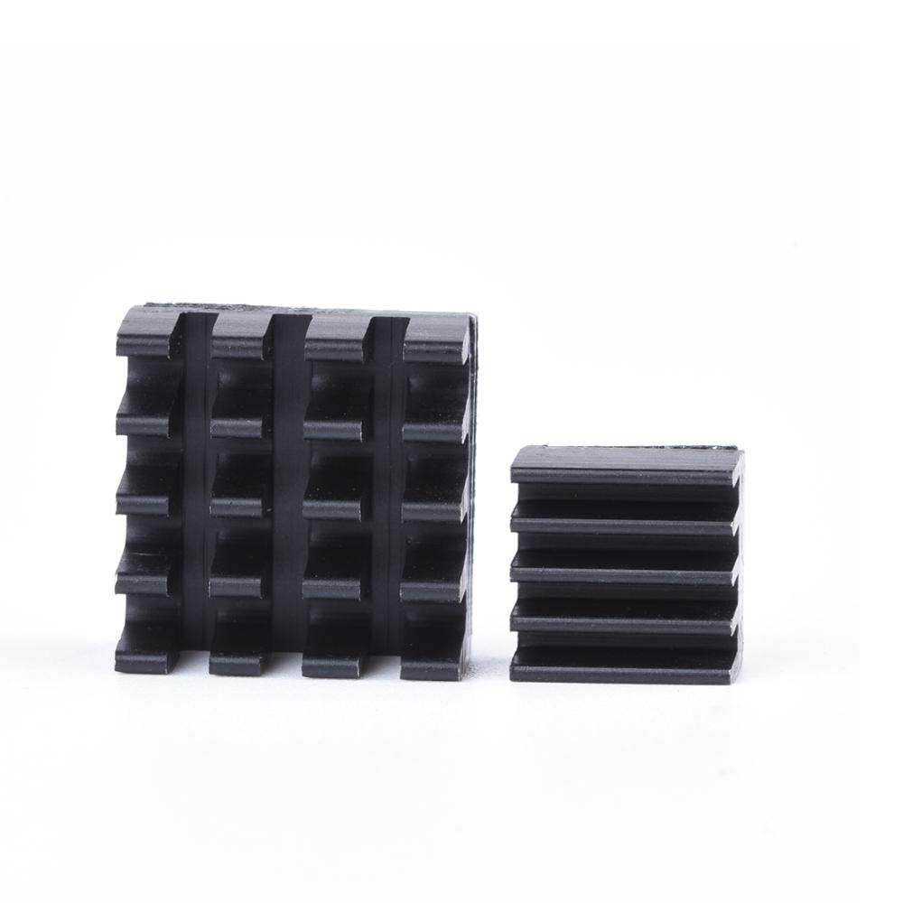 1 - 15 Set Aluminium Koellichaam Koeling Sink Computer Cooler Pads 2 Stuks Kit Radiator Voor Raspberry Pi Zwart