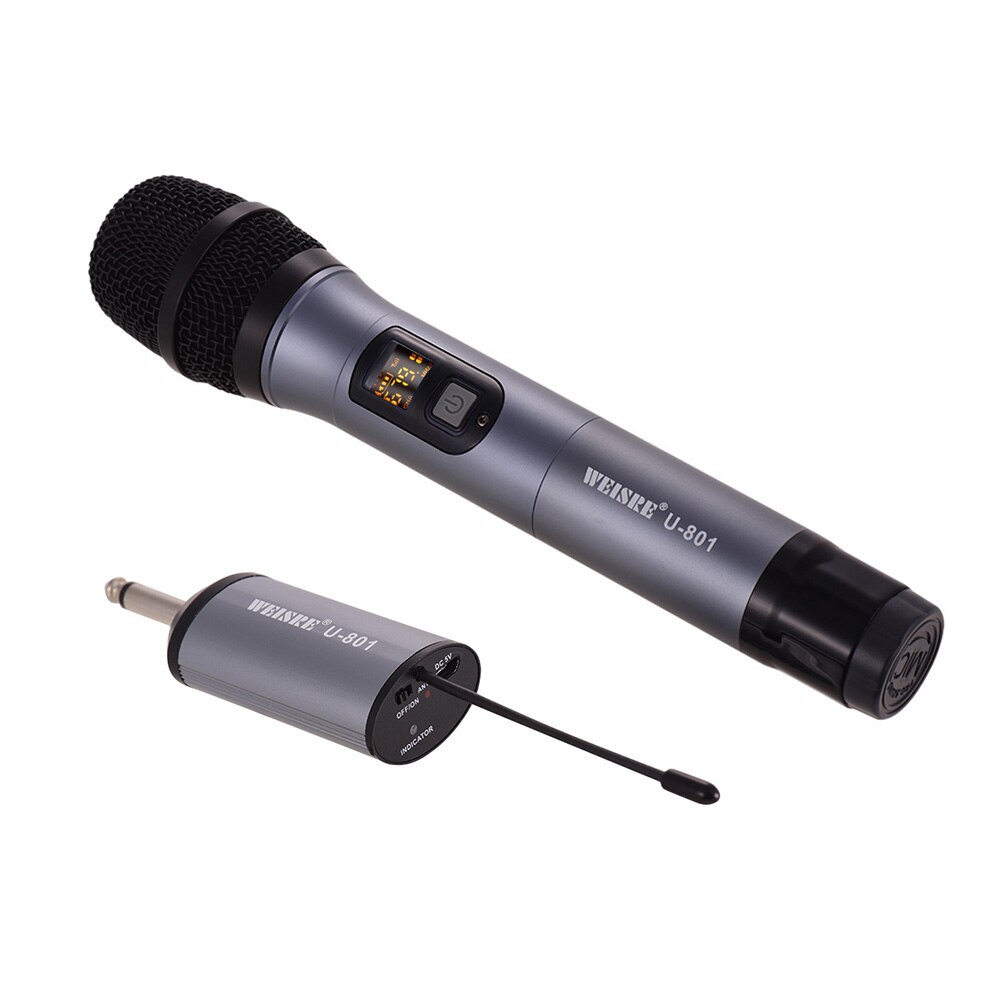 Uhf Handheld Draadloze Microfoon Microfoon Met Mini Ontvanger 50 Kanalen Voor Karaoke Business Meeting Speech Home Entertainment