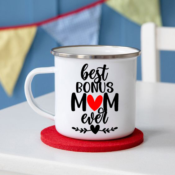 Meilleurs Bonus Maman Tasse Belle-Mère Tasses à Café Maman Tasse À Café Étape Maman Boire Tasses de Fête Des Mères pour Bonus Maman D'anniversaire: XH4806-A015WH-8