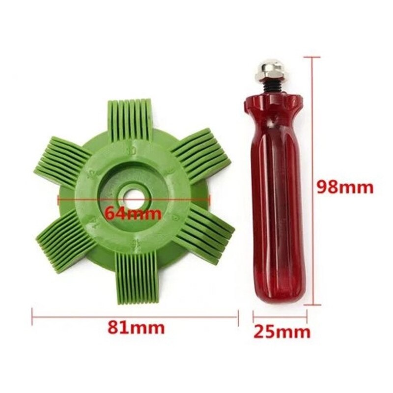 Peigne universel à ailettes de radiateur de voiture, A/C, 1 pièce, climatiseur, lisseur, outil de nettoyage, réparation de système de refroidissement du véhicule