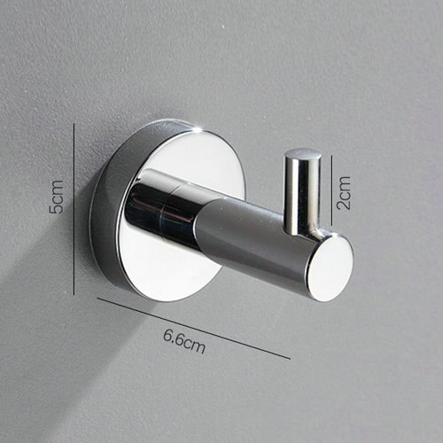 Pack De 6 Ganchos De Acero Inoxidable 304 Para Pared O Puerta: Organiza Tus Batas Y Abrigos