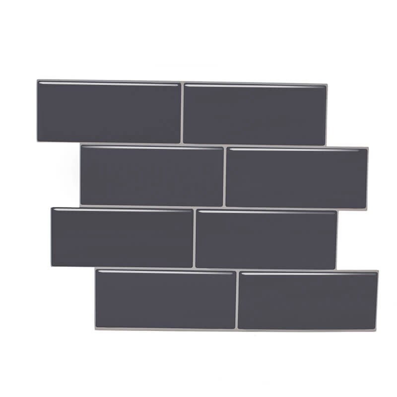 Vividtiles Thicker Peel And Stick Premium Wall Tiles White Subway For Bathroom Shower Kitchen Backsplash - 5 Pieces Pack: HB009