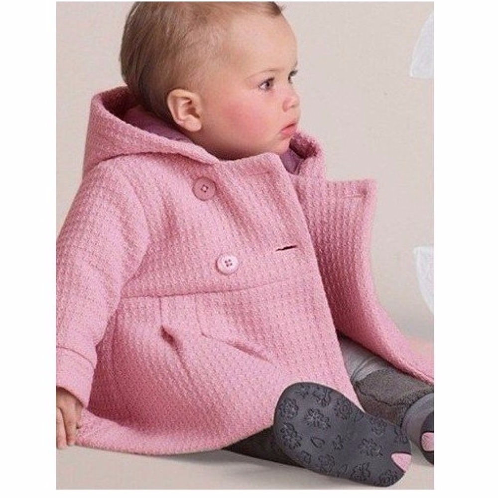 Rode Pasgeboren Jas Baby Meisjes Geul Jas Overjas Hooded Gown Warm Winter Meisje Kleding Poncho Meisjes Bovenkleding Mantel