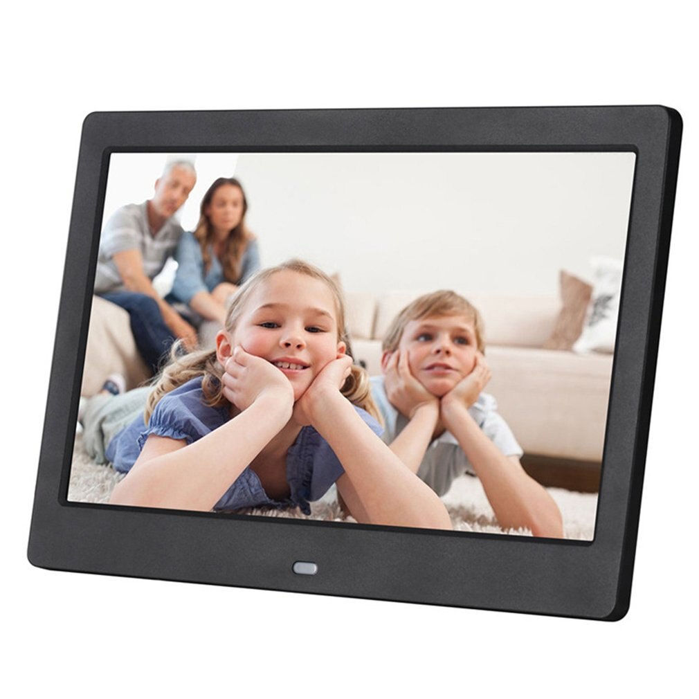 10 inch Screen LED Backlight HD Digital Photo Frame Electronic Album Photo Music Film Full Function Good: Black