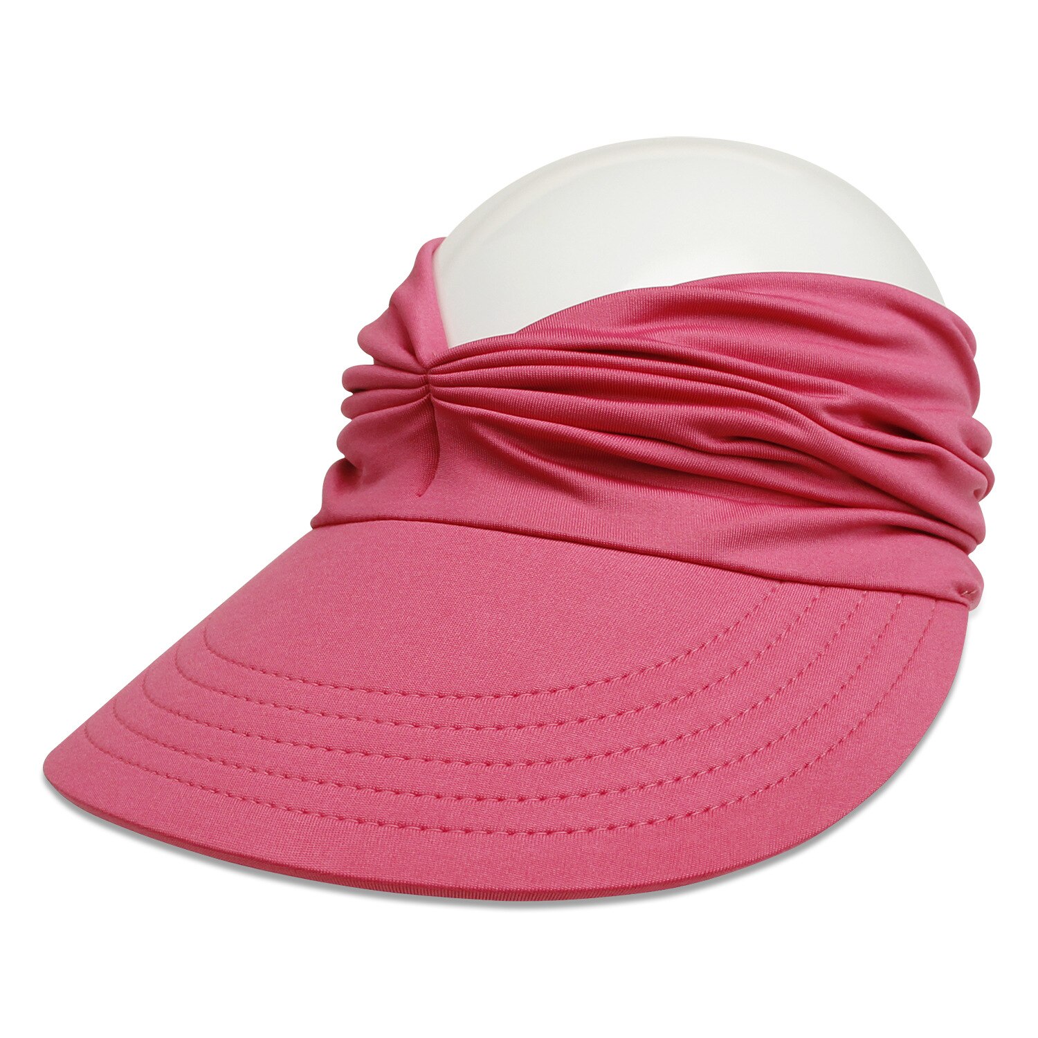 Ultraviolet-proof Sunshade Hat for Women's Outdoor Trend In Spring and Summer Empty Top Hat Big Brim Hat: 6 rose red