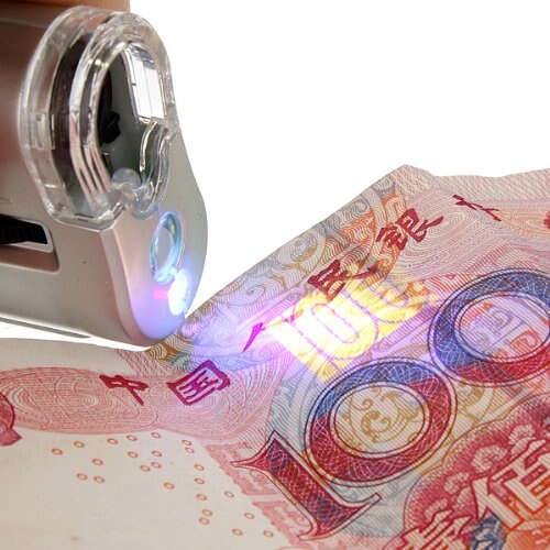 Sosw-Microscoop Met Led Illuminating X 60 Sieraden 60 X Vergrootglas Horlogemaker Ticket