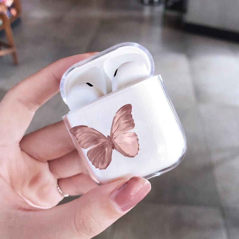 Funda de mariposa para Airpods Pro 2, funda bonita a la con dibujos, funda rígida para Airpods 2 Pro y cargador