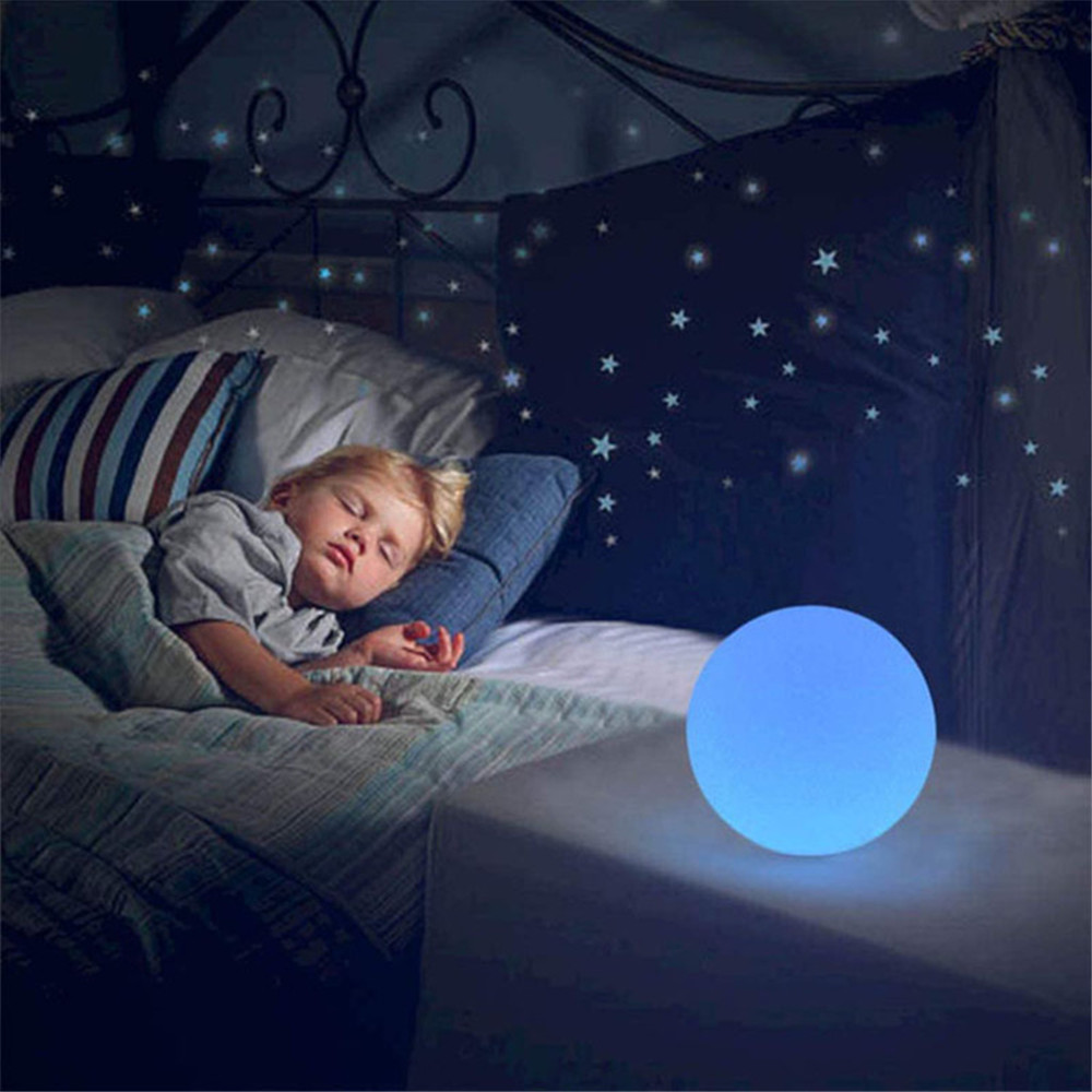 Boule lumineuse LED Rechargeable pour enfants et adultes, veilleuse Globe d'extérieur avec télécommande, idéale pour la décoration de jardin de cour