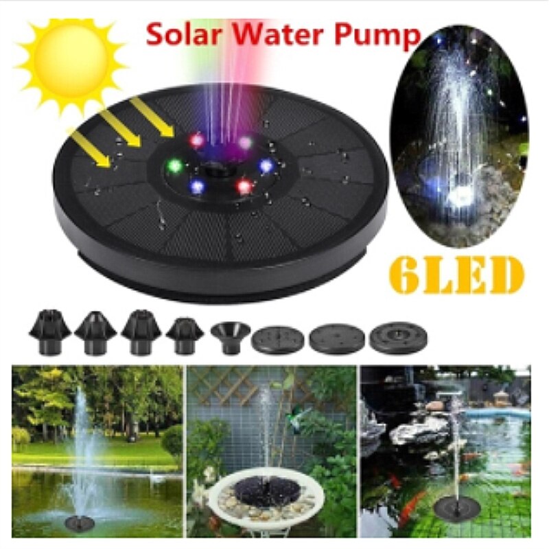 Garden Solar Fountain Suspended Outdoor Pool Water Floating Fountain Garden Pool Decoration Tool Garden Landscaping Gadgets