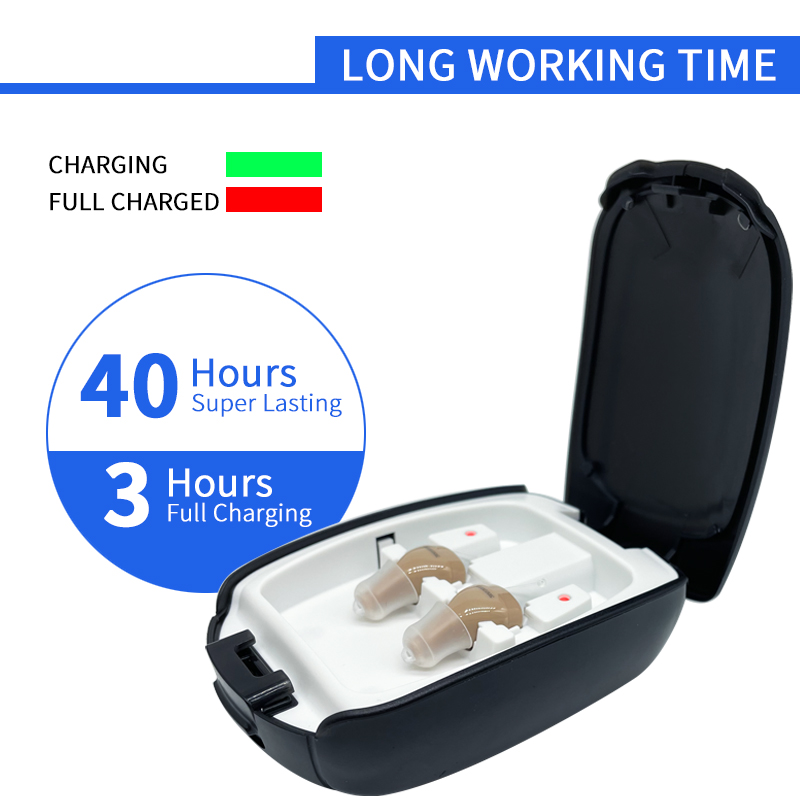 Mini audífono Digital recargable para ancianos, amplificadores de sonido inalámbricos, ayuda auditiva para personas mayores, pérdida leve a severa,