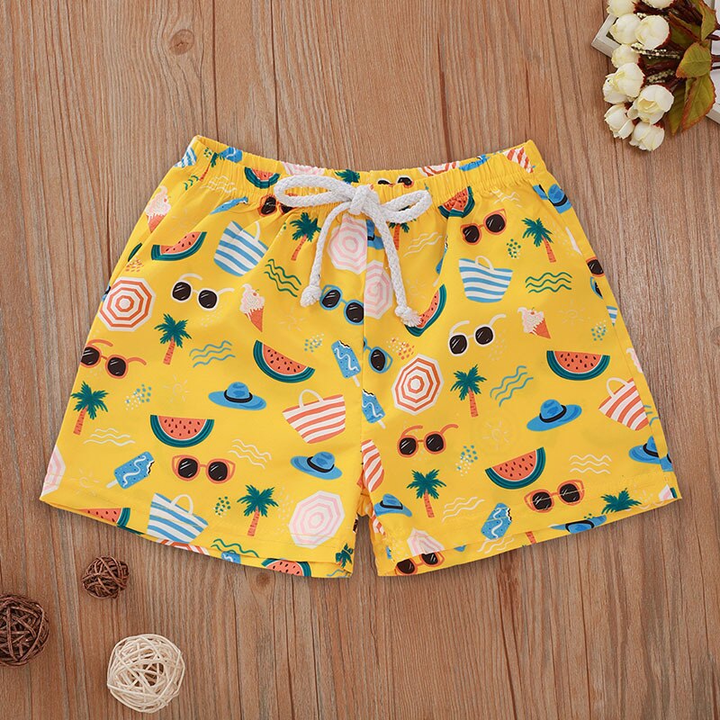 Jongenskleding zomer jongens strand shorts bloemen halflange broek casual kindershorts