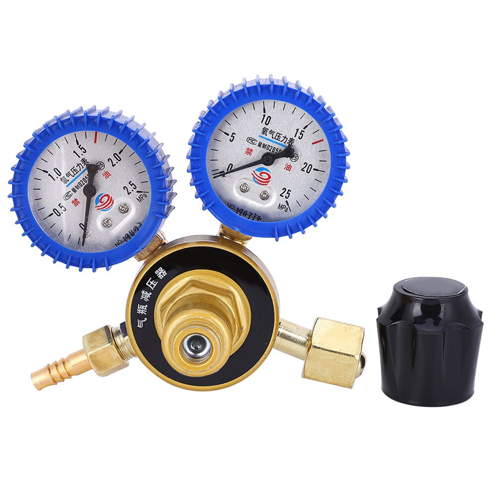 0.4-25MPa Oxygen Gas Pressure Reducer Air Flow Regulator Gauge Meter full copper body for gas weldin, agricultural plant culture