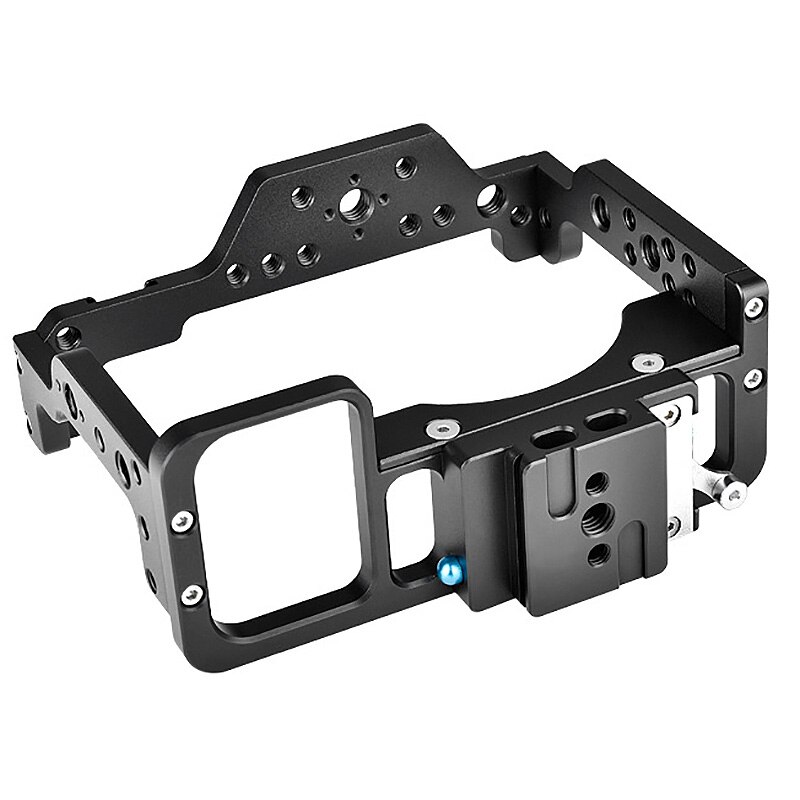 Suporte de fotografia câmera dslr coelho gaiola para nikon z7 z6 série liga alumínio gaiola handheld estabilizador preto