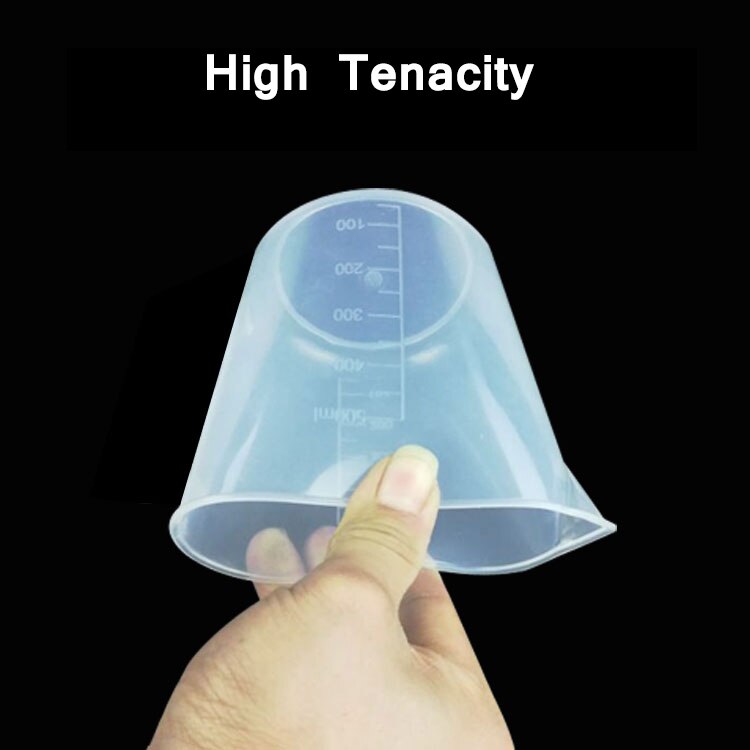 5 pièces bécher en plastique 50ml 100ml 250ml 500ml 1000ml