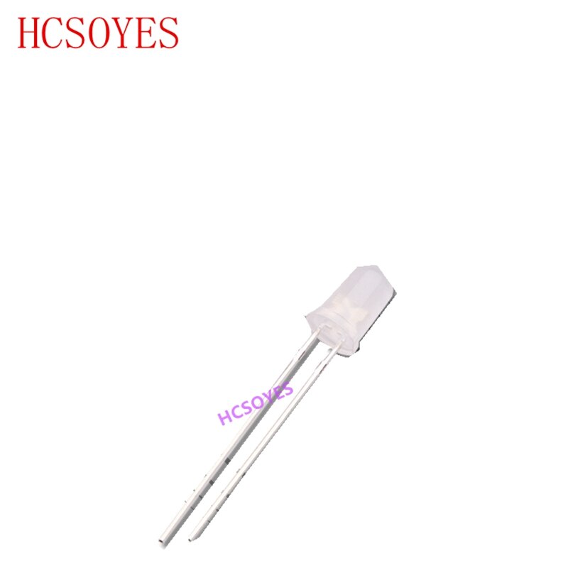 Straight plug LED lamp 5mm fog white hair red light blue light green light f5 light emitting diode