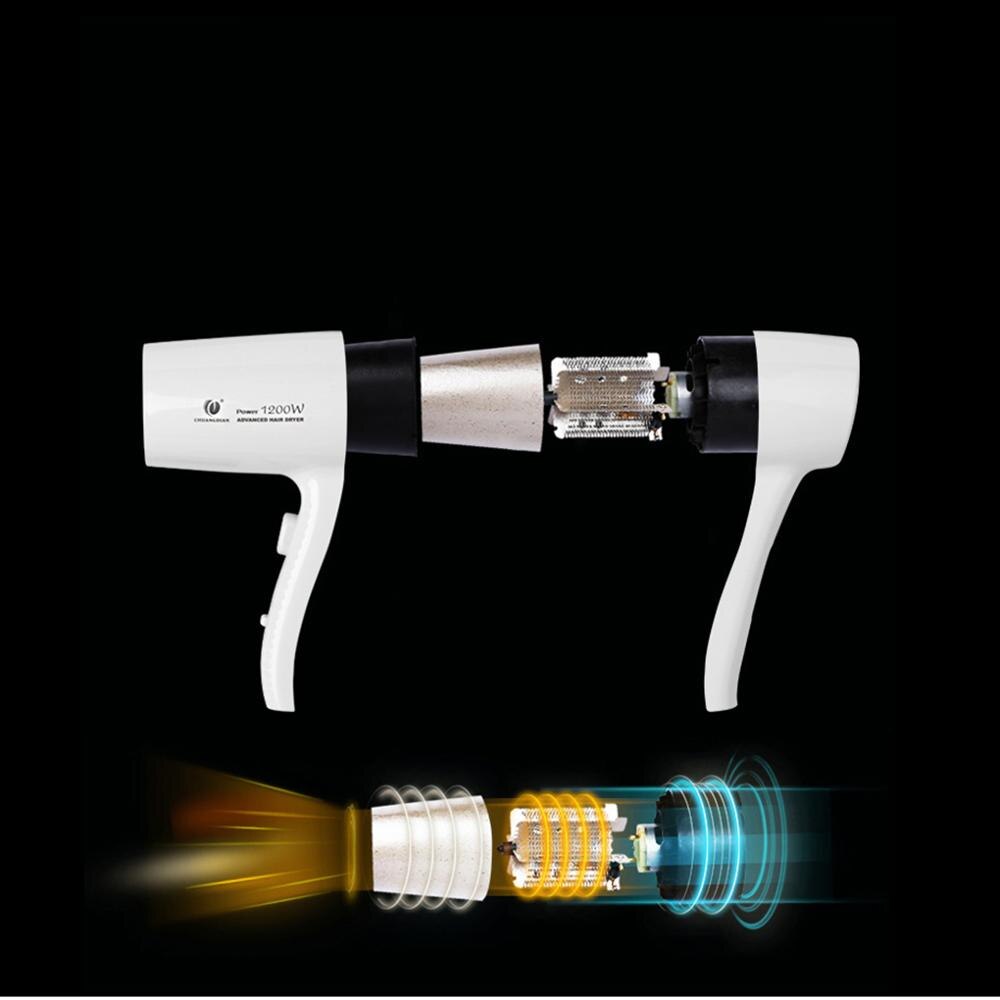 Secador Home Hotel Bath Wall Mount Thermostatic Electric Hair Dryer Blower Hairdryer Hairblower White ABS 1200W 220V