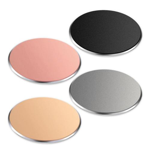 4Pcs Replacement Round Adhesive Metal Plates for Magnetic Mobile Phone Holder держатель для смартфона: Frosted