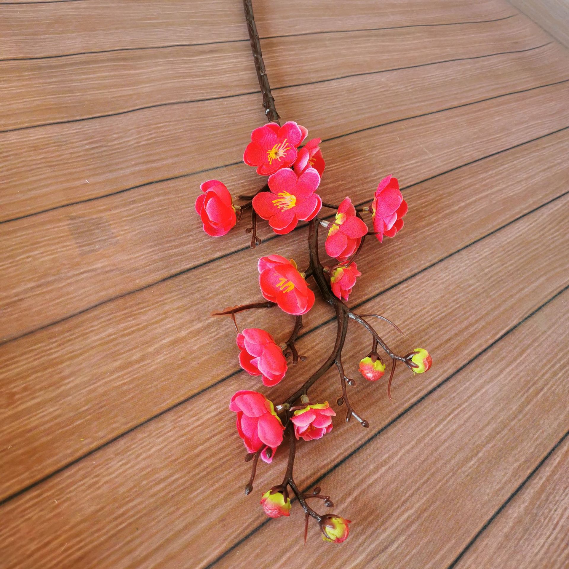 1Pc Kunstmatige Winterseet Bloem Takken Wit Roze Rood Geel Mume Lamei Bloem Voor Kerst Deur Tafel Bloemen Decoratie: Style 16   60cm