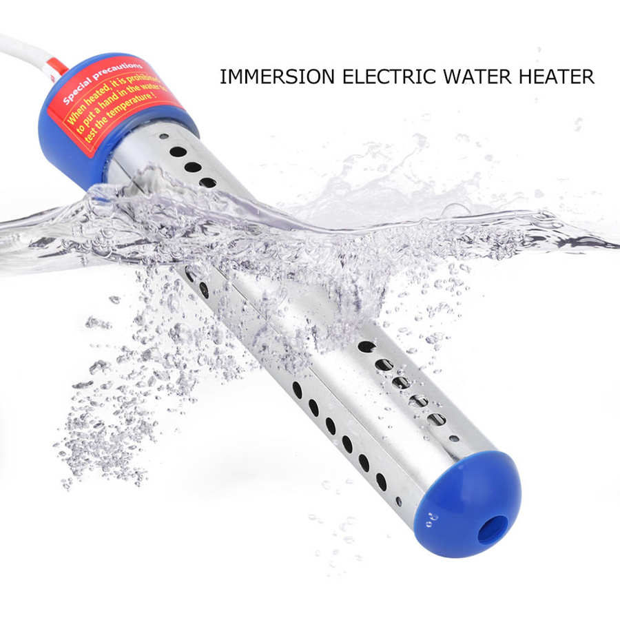 1500W Electric Water Heater Portable Floating Immersion Rod for Swimming Pool Water Boiler Heater Blue Home Use EU/AU Plug