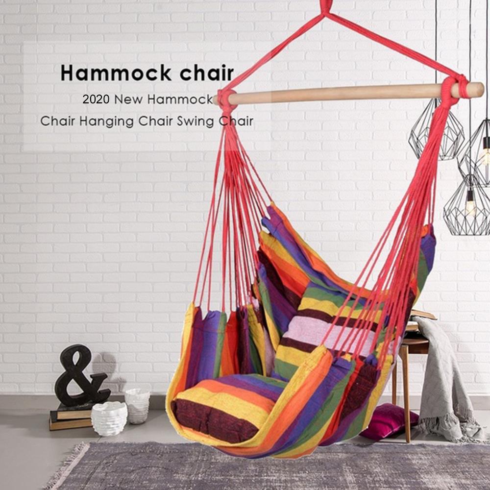 Hanging Hammock Strong 5 Color 150kg Chair Adult Cradle Student Dormitory Furniture Hammock Swing Relax Dorm