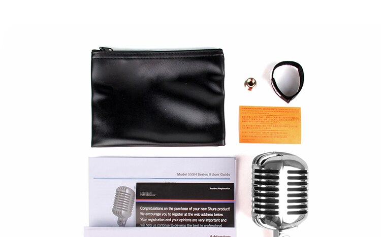 Professionele Lint Microfoon Metalen 55SH Classic Vintage Style Live Zang Dynamische Mic Sliver Rose Gouden Voor Shure