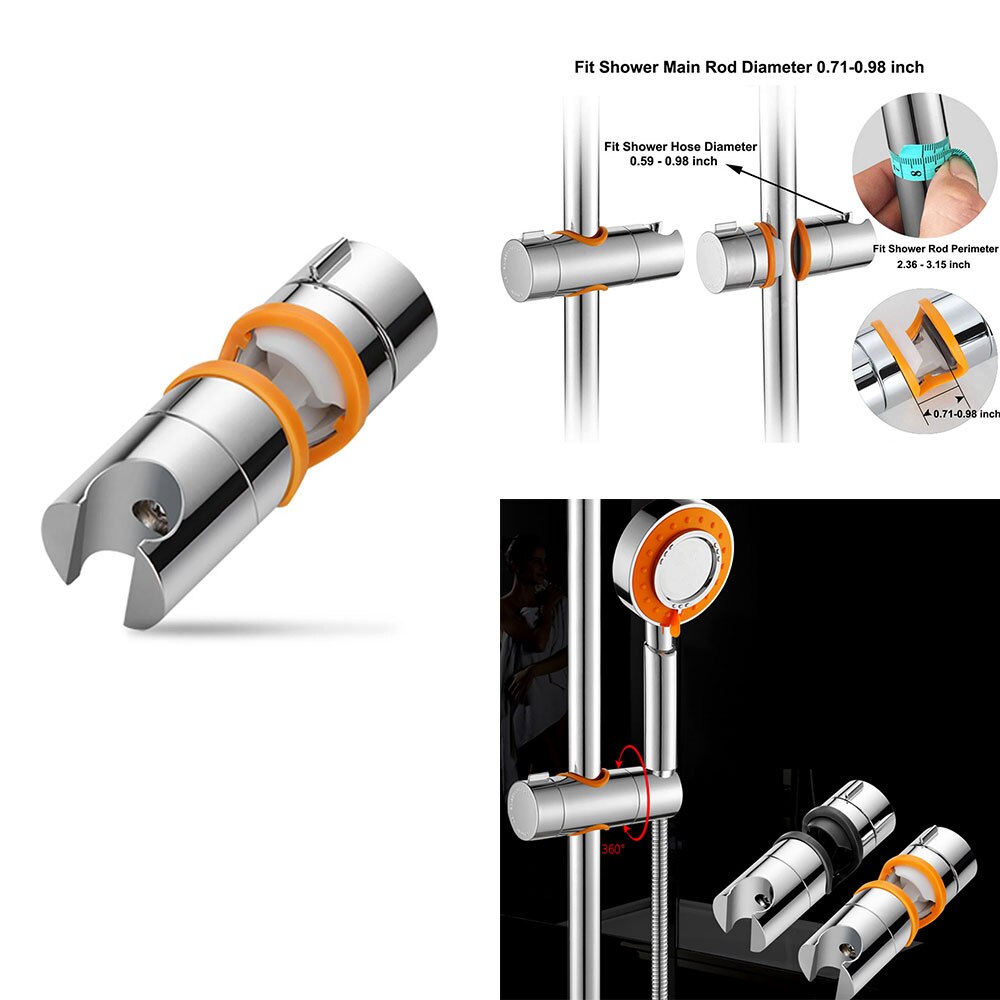 Slider Douchekop Houder Douchekop Beugel Verstelbare Douchekop Houder Slider Op Badkamer Rail Leidingen
