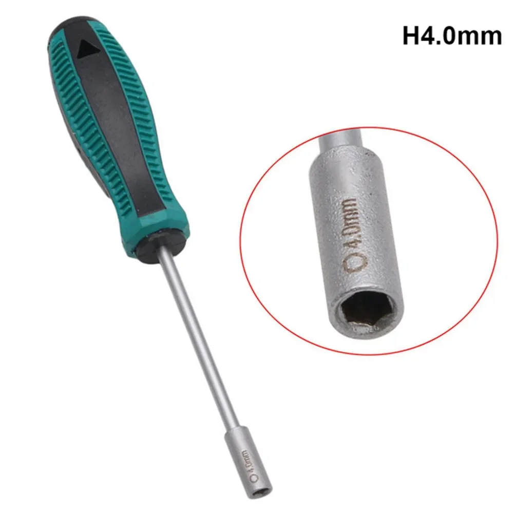 Destornillador Hexagonal 3/3,5/4/4,5/5,5/5,5/6mm llave de vaso destornillador de tuerca Hexagonal accesorios de herramientas manuales de reparación de automóviles: Oro
